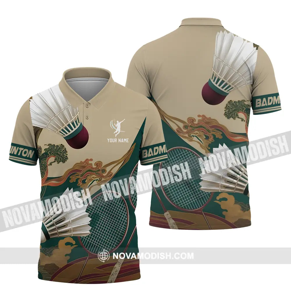 Unisex Shirt - Custom Badminton Sport Shirt Polo Shirt / S T-shirt