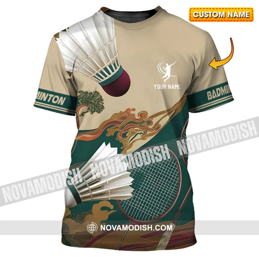 Unisex Shirt - Custom Badminton Sport Shirt T-shirt