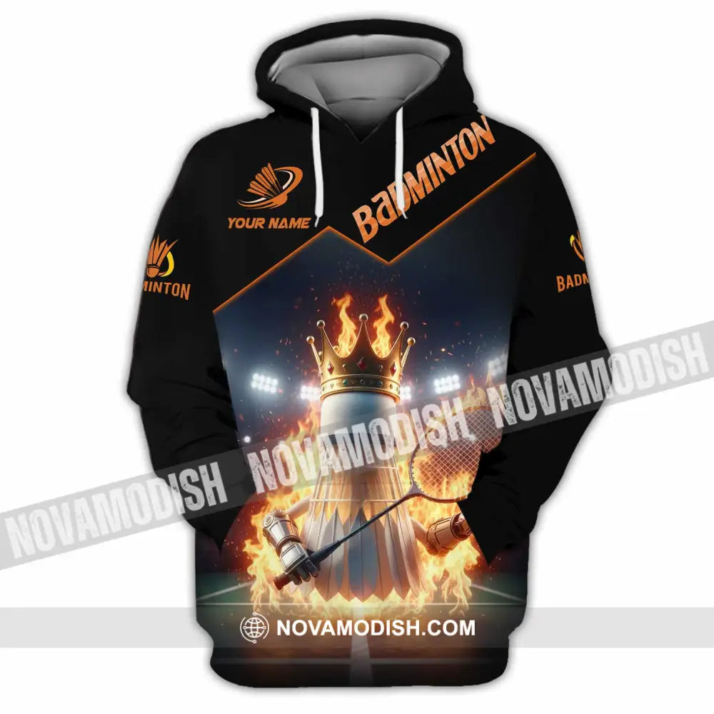Unisex Shirt - Custom Badminton Sports Shirt Hoodie / S T-shirt