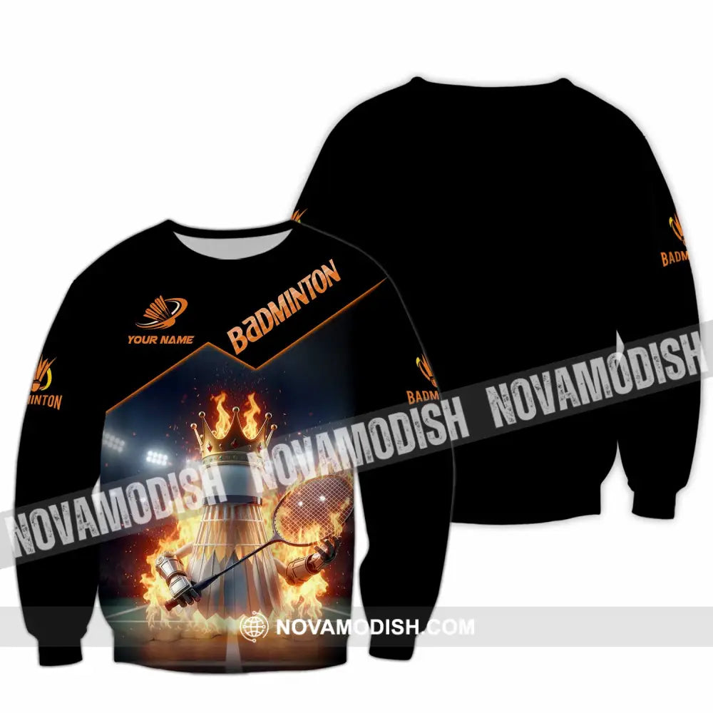 Unisex Shirt - Custom Badminton Sports Shirt Long Sleeve / S T-shirt