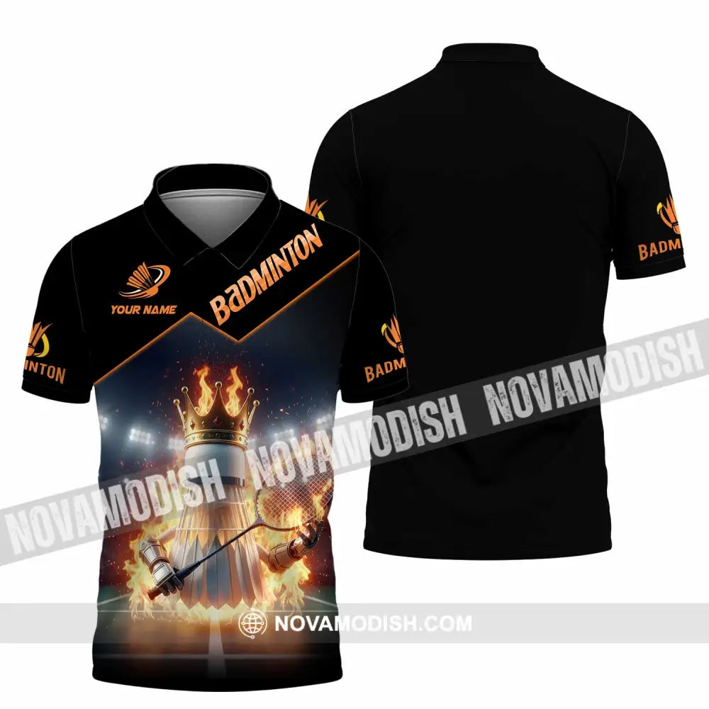 Unisex Shirt - Custom Badminton Sports Shirt Polo Shirt / S T-shirt
