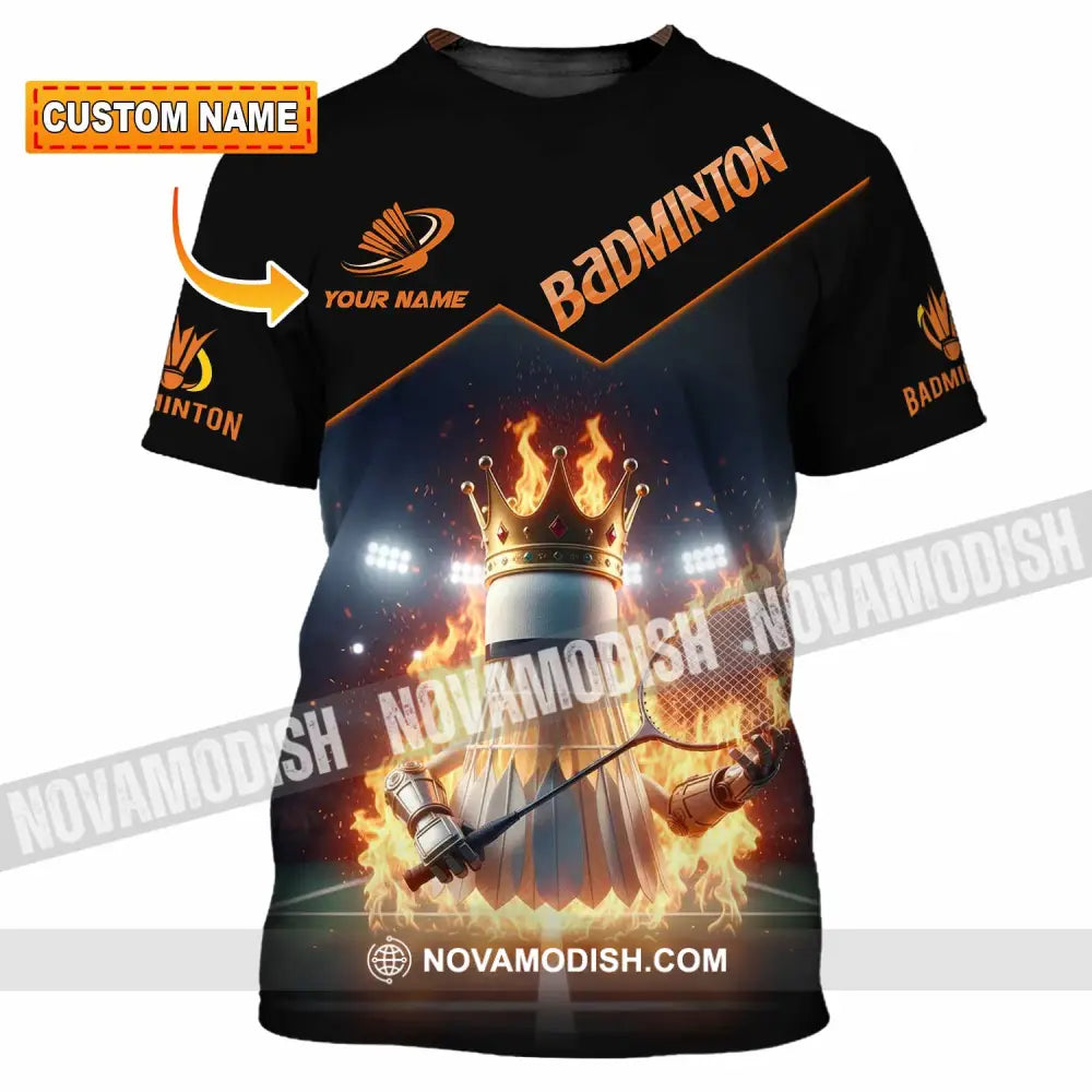 Unisex Shirt - Custom Badminton Sports Shirt T-shirt