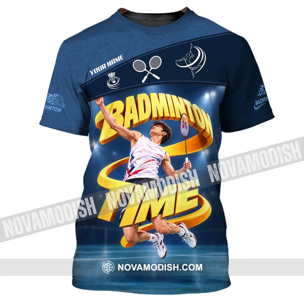 Unisex Shirt - Custom Badminton Time Shirt - T-Shirt / S - T-shirt
