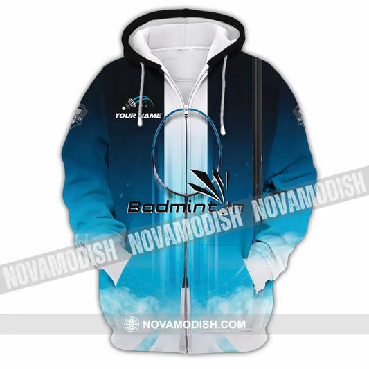 Unisex Shirt - Custom Badminton Shirt - Zipper Hoodie / S - T-shirt
