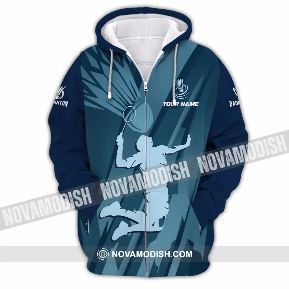 Unisex Shirt - Custom Badminton Shirt - Zipper Hoodie / S - T-shirt
