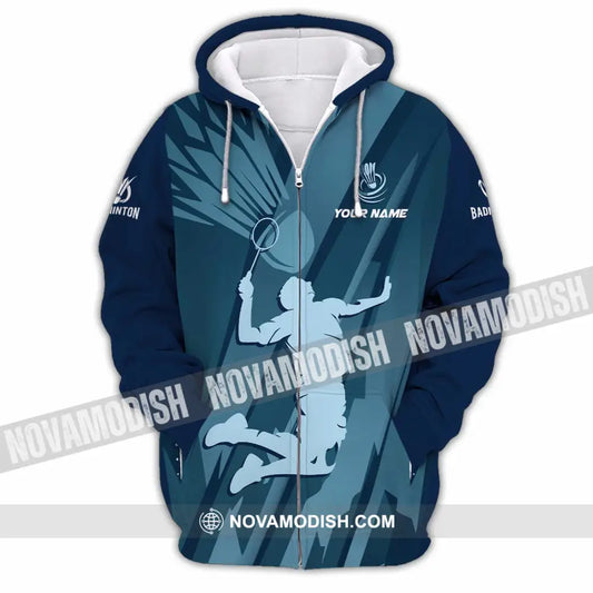 Unisex Shirt - Custom Badminton Shirt - Zipper Hoodie / S - T-shirt