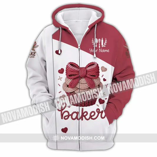 Unisex Shirt - Custom Baker 3D Shirt - Zipper Hoodie / S - T-shirt