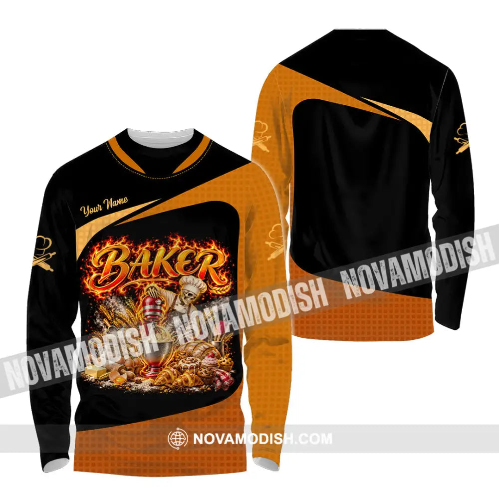 Unisex Shirt - Custom Baker Shirt - Long Sleeve Shirt / S - T-shirt