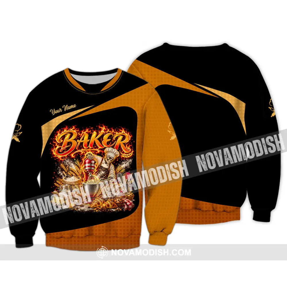 Unisex Shirt - Custom Baker Shirt - Long Sleeve / S - T-shirt