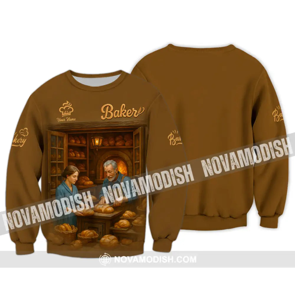 Unisex Shirt - Custom Baker Shirt Long Sleeve / S T-shirt