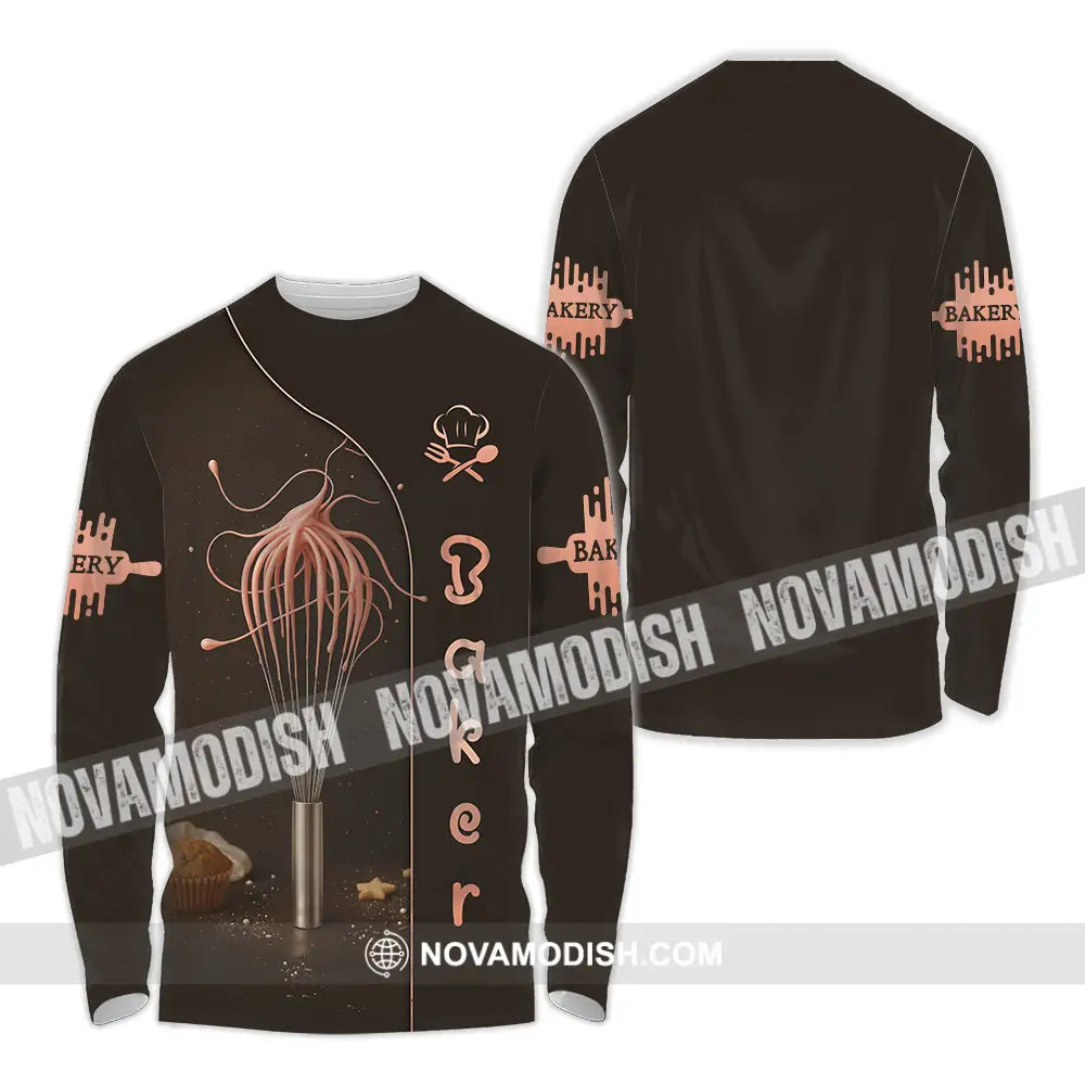 Unisex Shirt - Custom Baker Lover Shirt Long Sleeve Shirt / S T-shirt