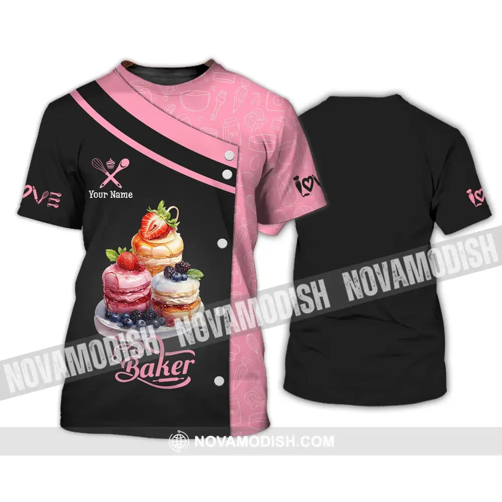 Unisex Shirt - Custom Baker Name Sweet Cake T-Shirt / S T-Shirt