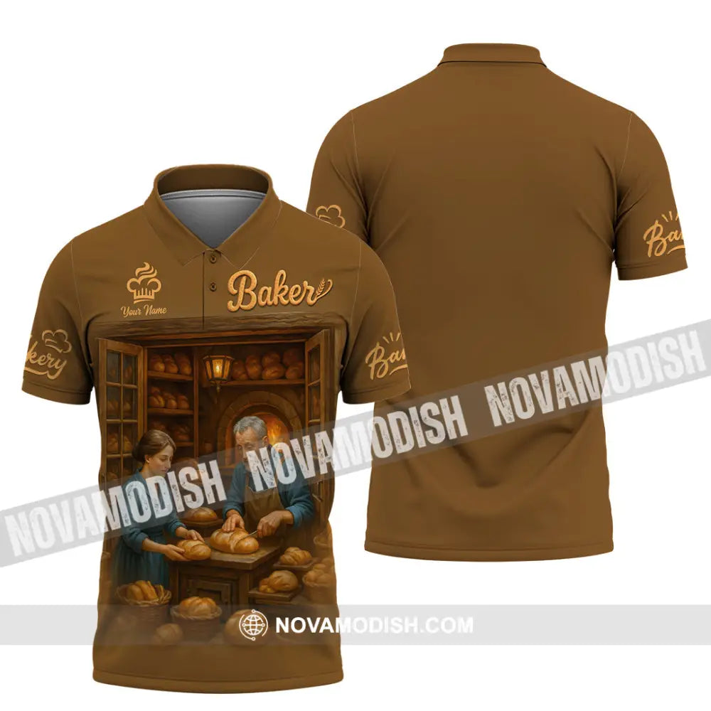 Unisex Shirt - Custom Baker Shirt Polo Shirt / S T-shirt