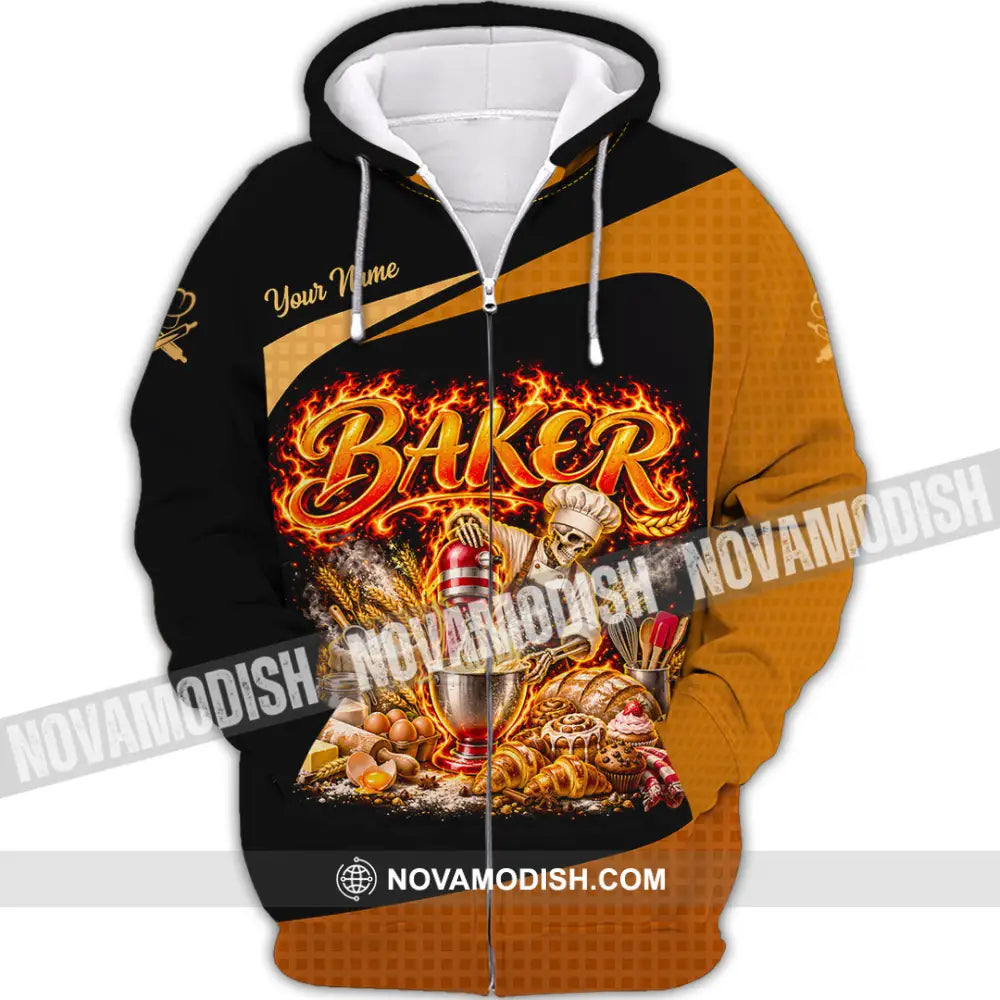 Unisex Shirt - Custom Baker Shirt - Zipper Hoodie / S - T-shirt