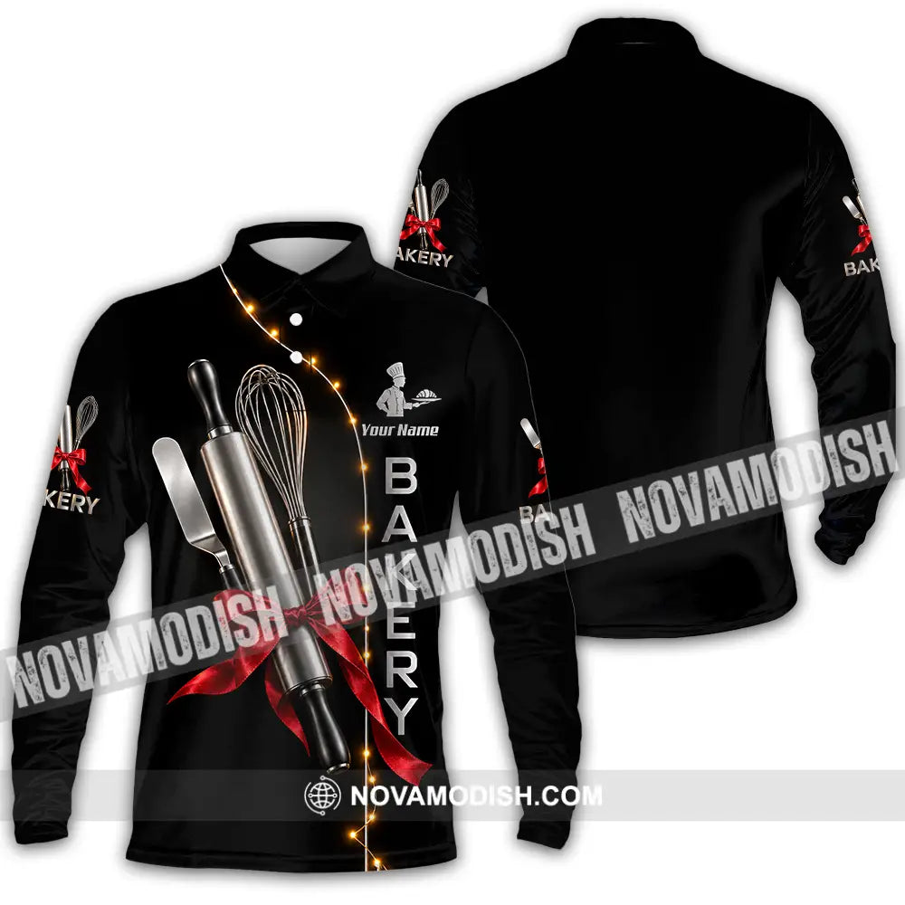 Unisex Shirt - Custom Bakery Shirt - Long Sleeve Polo / S - T-shirt