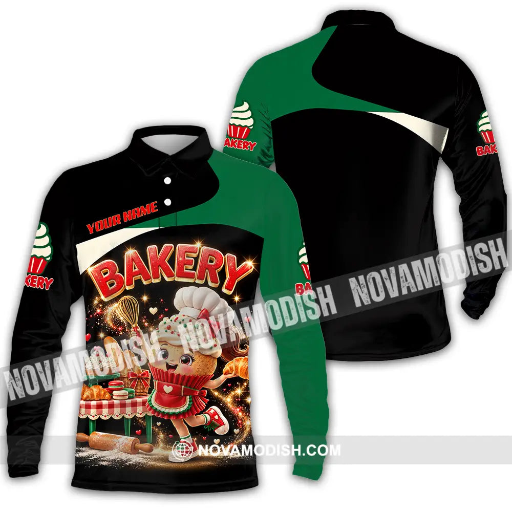 Unisex Shirt - Custom Bakery Shirt - Long Sleeve Polo / S - T-shirt