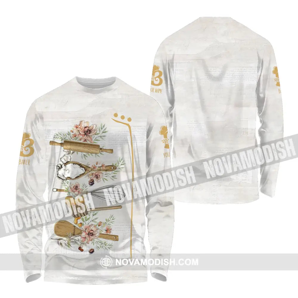 Unisex Shirt - Custom Baking Shirt Long Sleeve Shirt / S T-shirt
