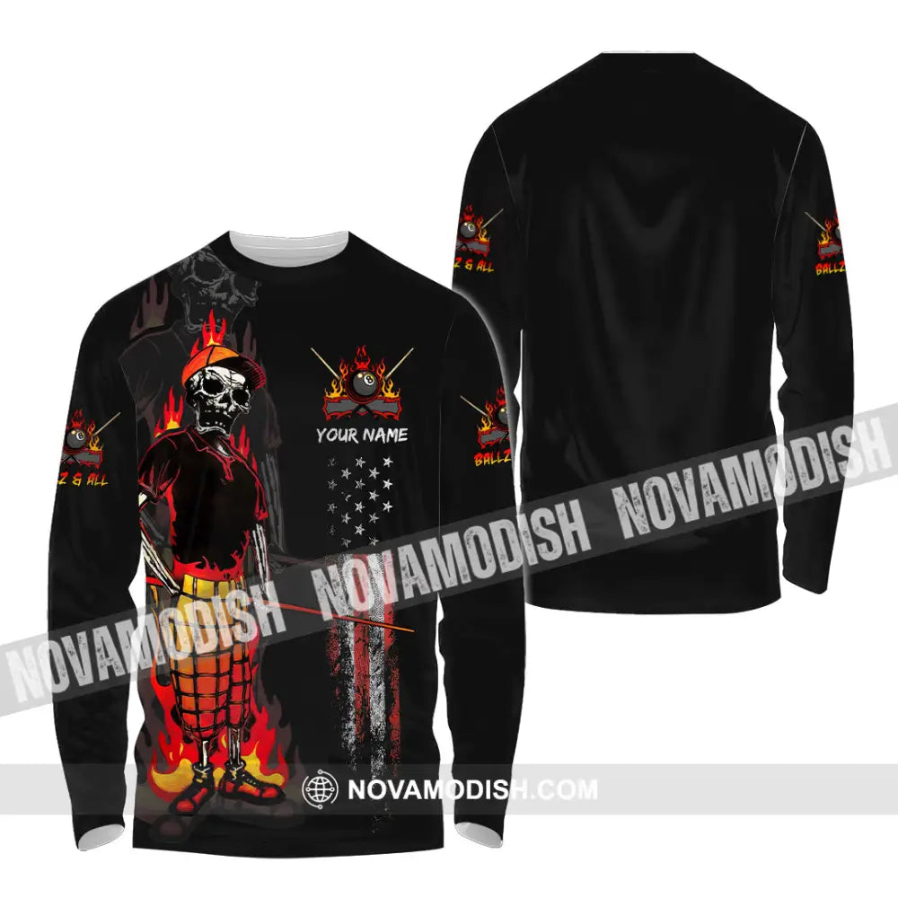 Unisex Shirt - Custom Ballz & All 3D Shirt Long Sleeve Shirt / S T-shirt