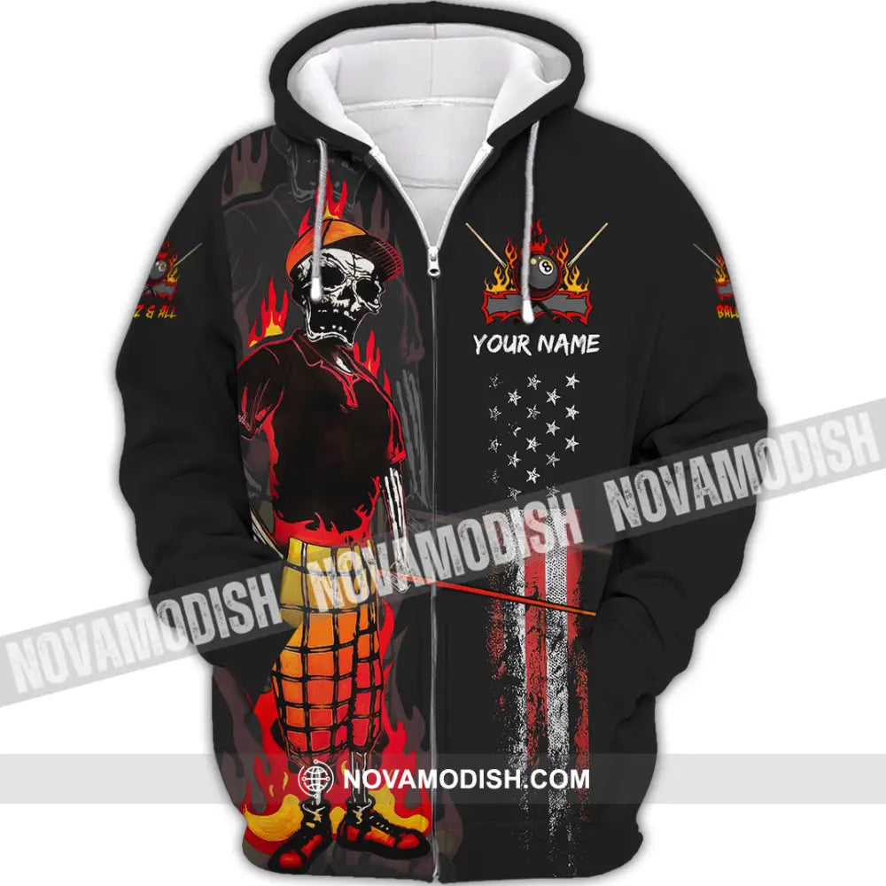 Unisex Shirt - Custom Ballz & All 3D Shirt Zipper Hoodie / S T-shirt