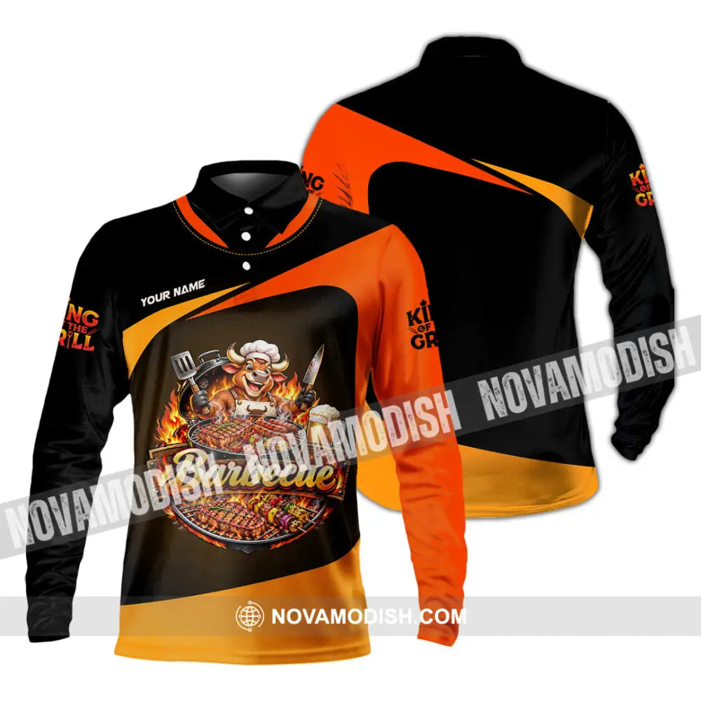 Unisex Shirt - Custom Barbecue Shirt - Long Sleeve Polo / S - T-shirt