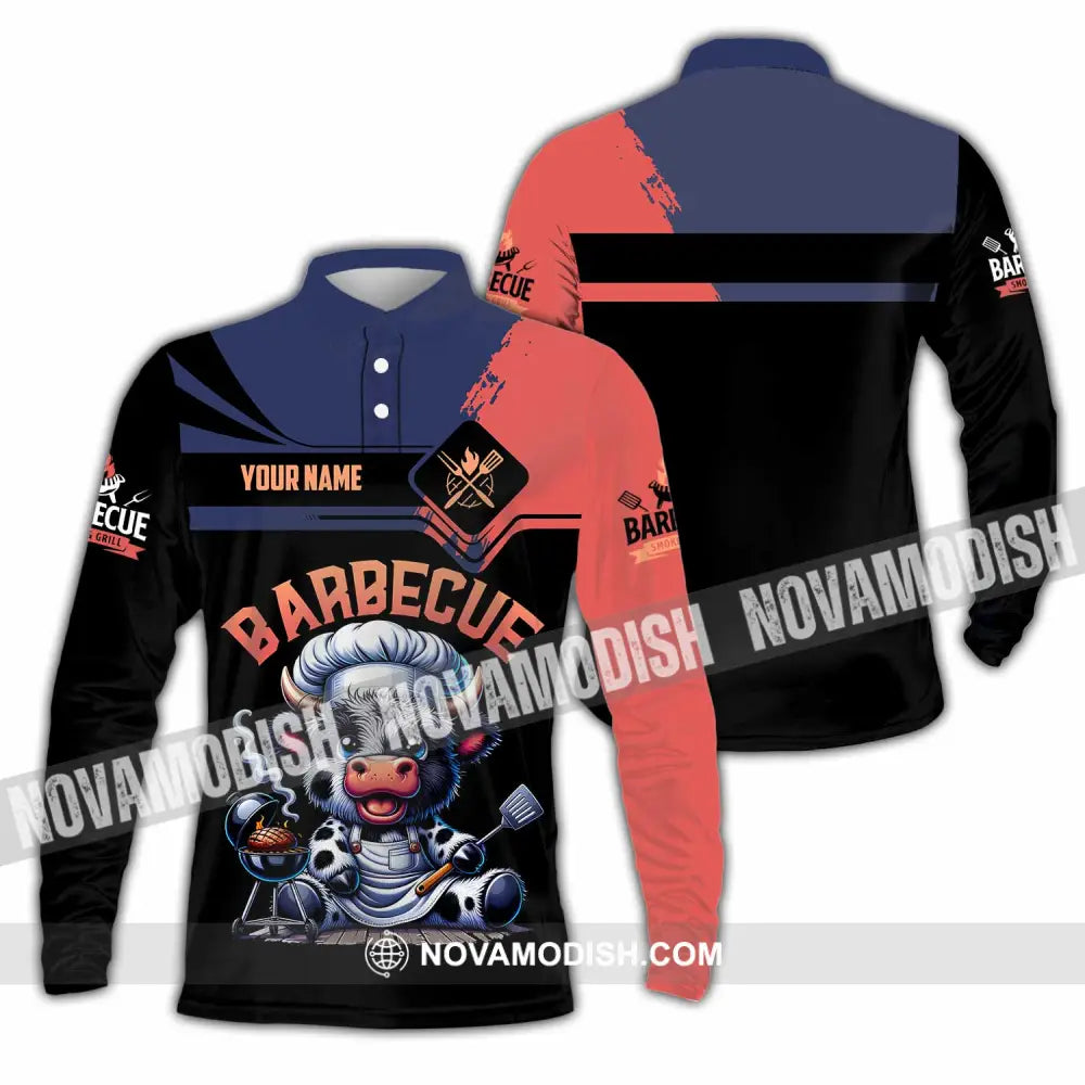Unisex Shirt - Custom Barbecue Shirt Long Sleeve Polo / S T-shirt