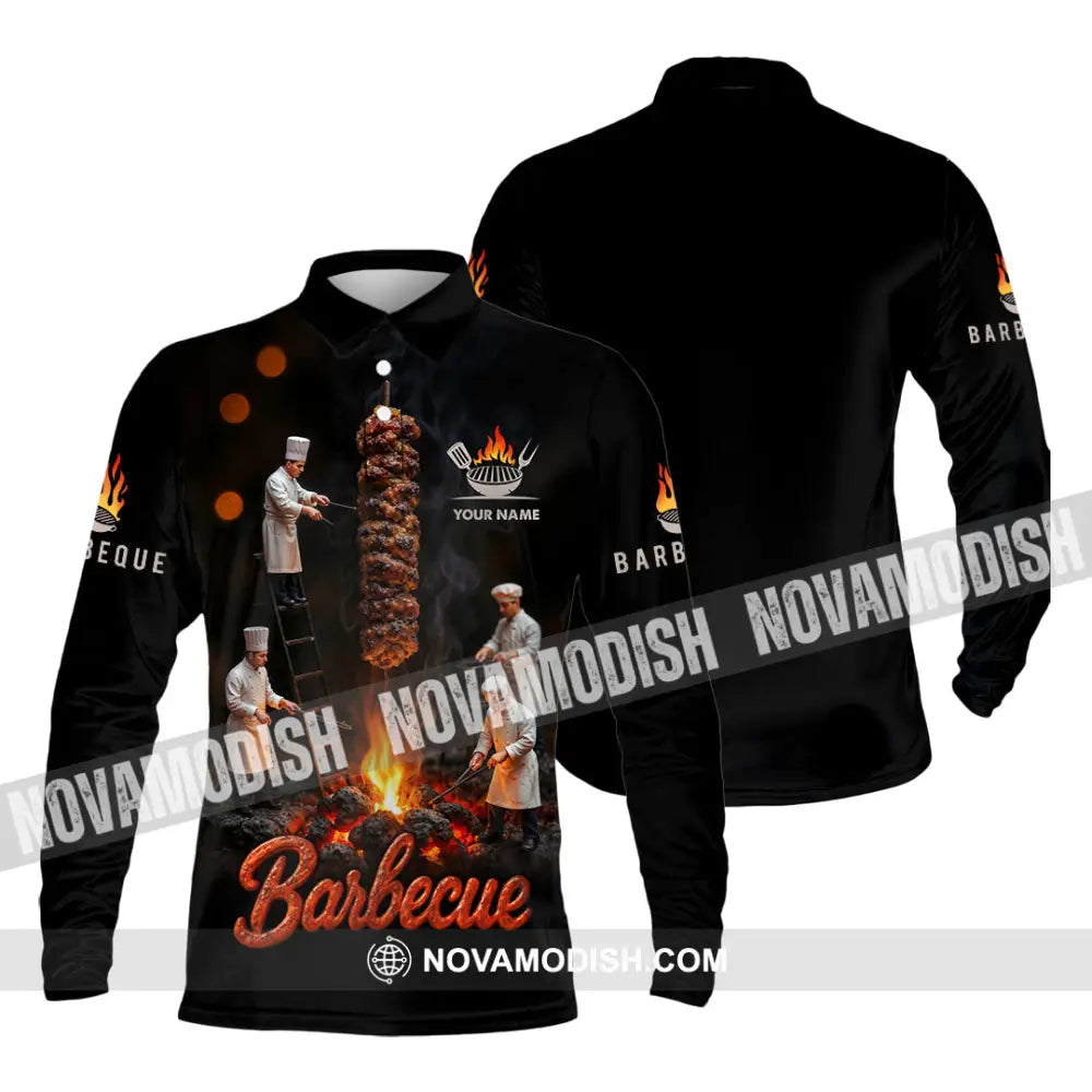 Unisex Shirt - Custom Barbecue Shirt Long Sleeve Polo / S T-shirt