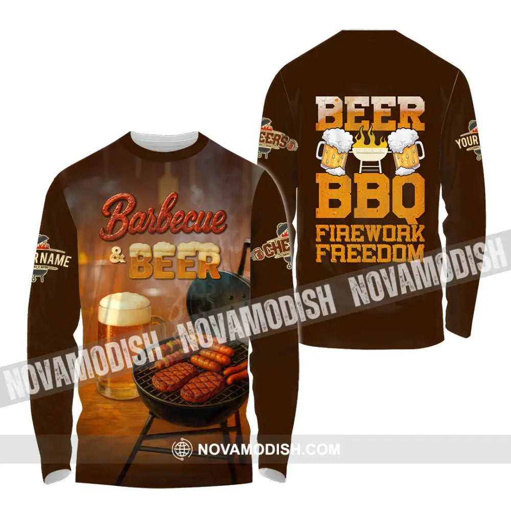 Unisex Shirt - Custom Barbecue Shirt Long Sleeve Shirt / S T-shirt