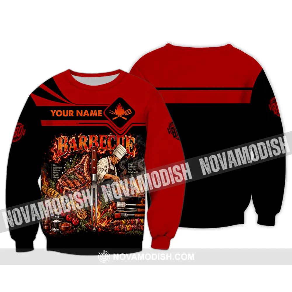 Unisex Shirt - Custom Barbecue Shirt - Long Sleeve / S - T-shirt