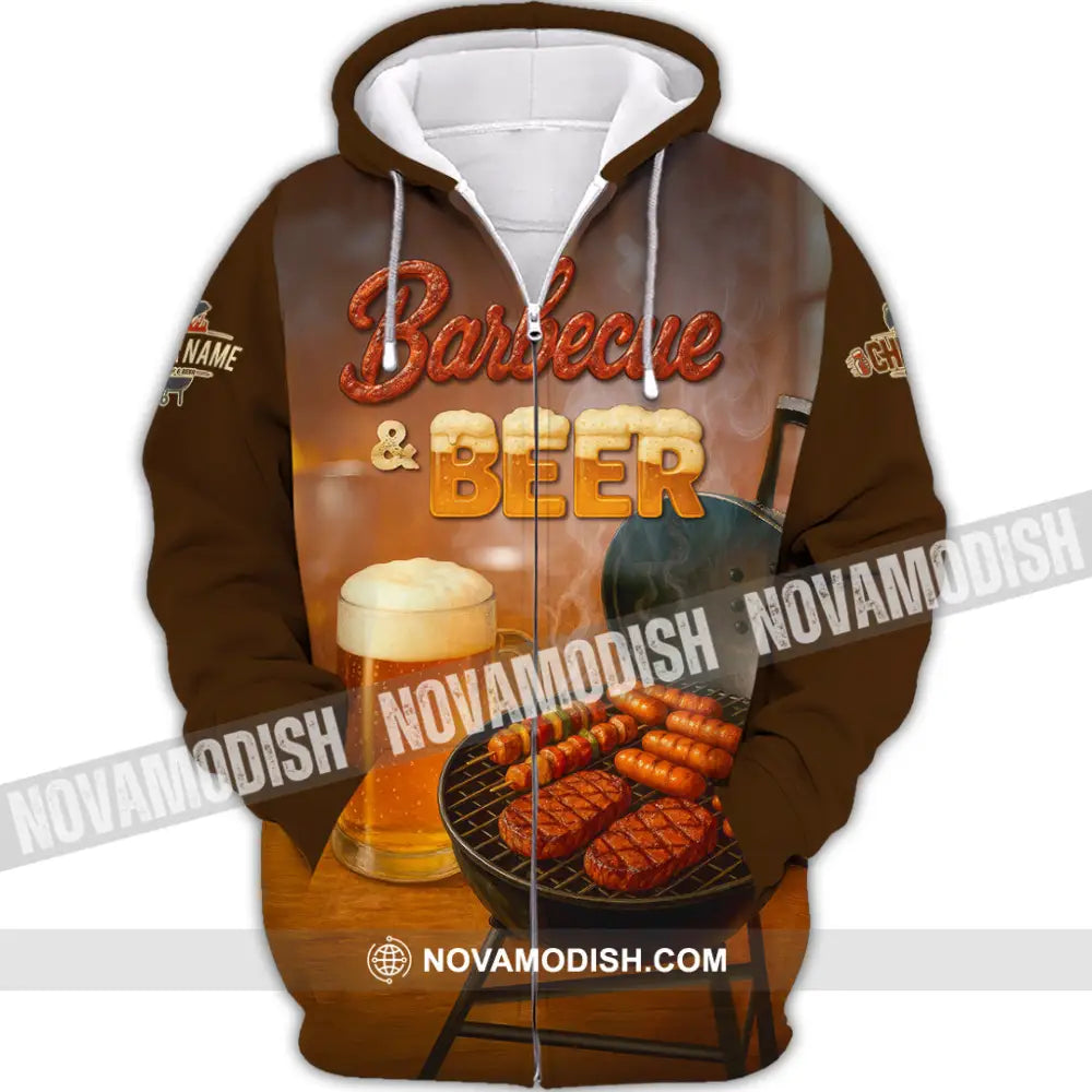 Unisex Shirt - Custom Barbecue Shirt Zipper Hoodie / S T-shirt