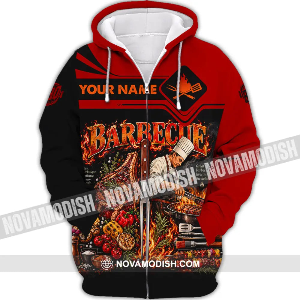 Unisex Shirt - Custom Barbecue Shirt - Zipper Hoodie / S - T-shirt