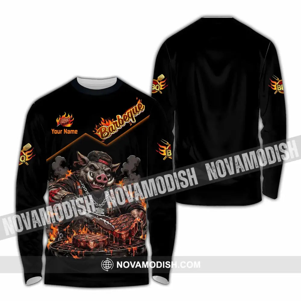 Unisex Shirt - Custom Barbeque Shirt - Long Sleeve Shirt / S - T-shirt