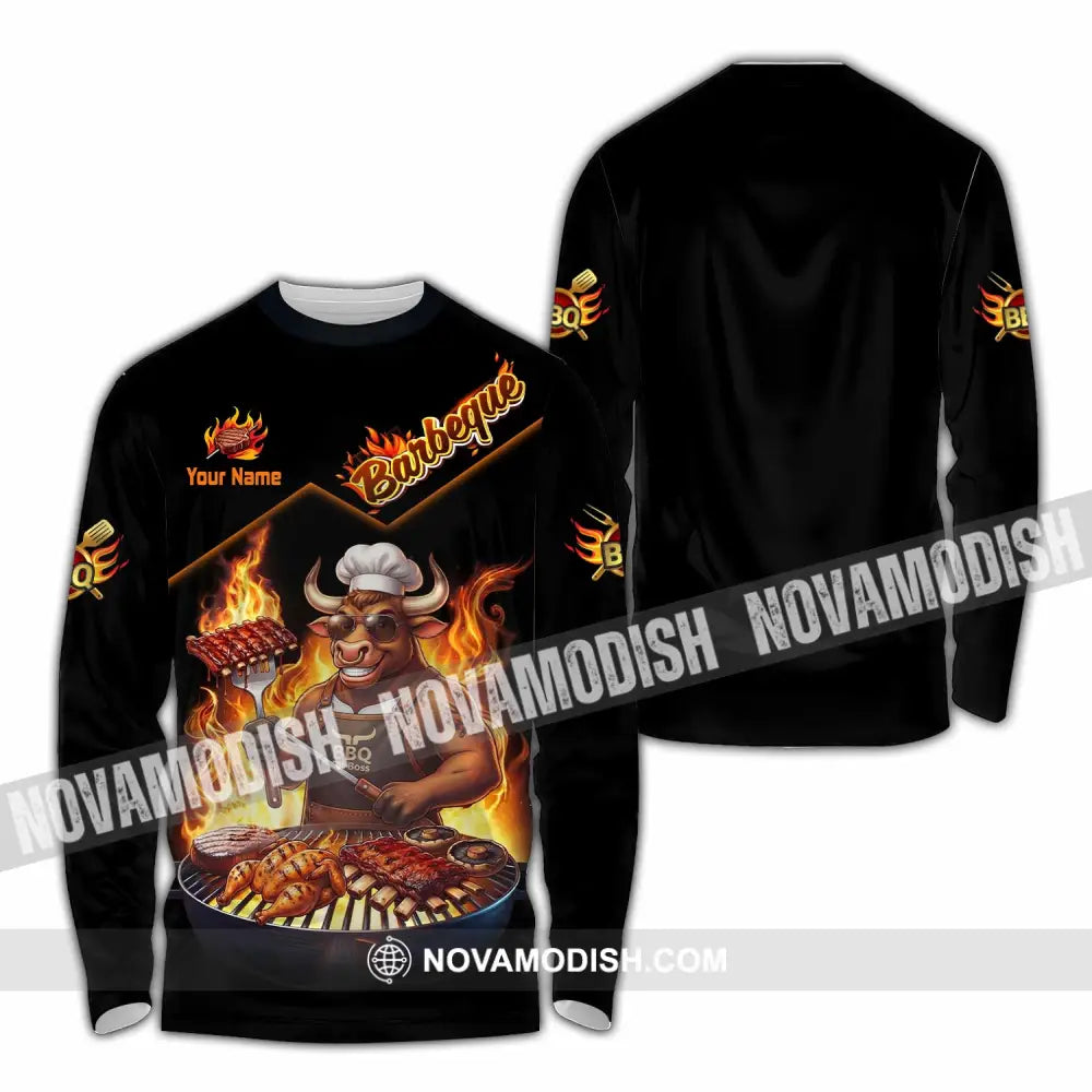 Unisex Shirt - Custom Barbeque Shirt - Long Sleeve Shirt / S - T-shirt