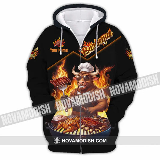 Unisex Shirt - Custom Barbeque Shirt - Zipper Hoodie / S - T-shirt