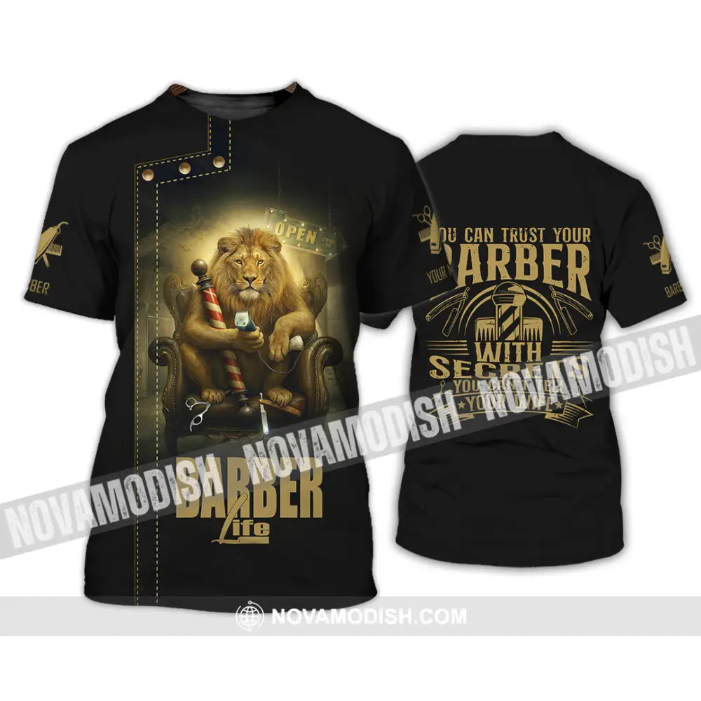 Unisex Shirt - Custom Barber Life Shirt T-Shirt / S T-shirt