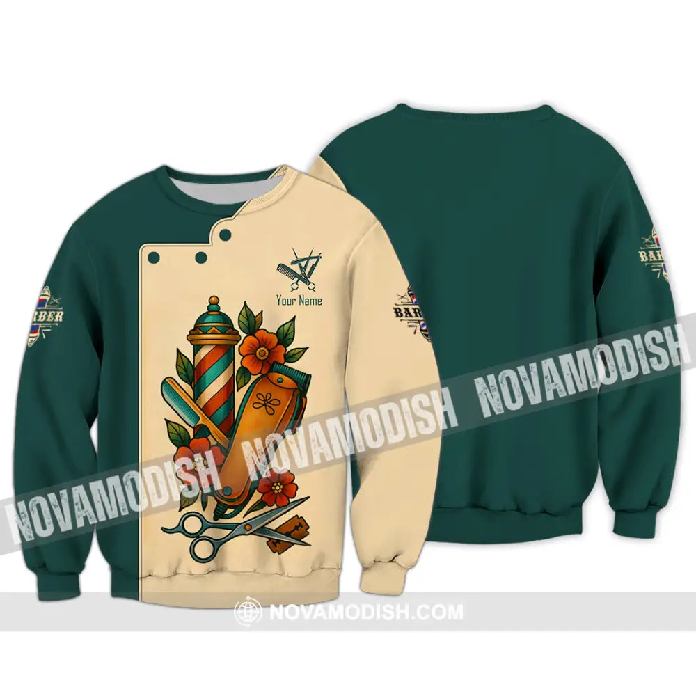 Unisex Shirt - Custom Barber Shirt Long Sleeve / S T-shirt