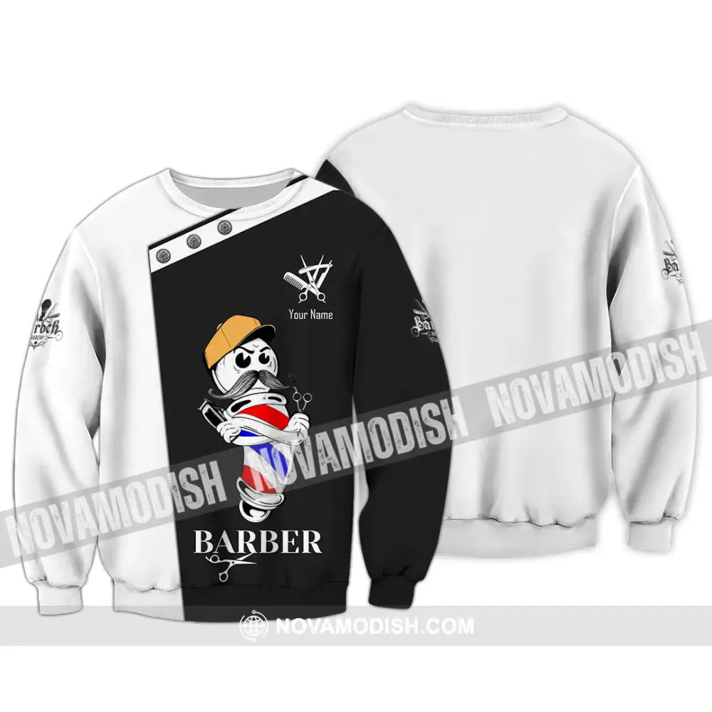 Unisex Shirt - Custom Barber Shirt Long Sleeve / S T-shirt