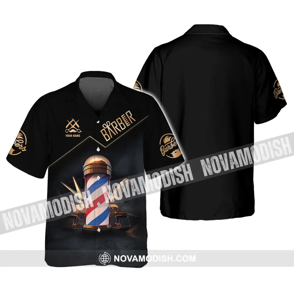 Unisex Shirt Custom Barber Personalized Name For Hairstylists T-Shirt