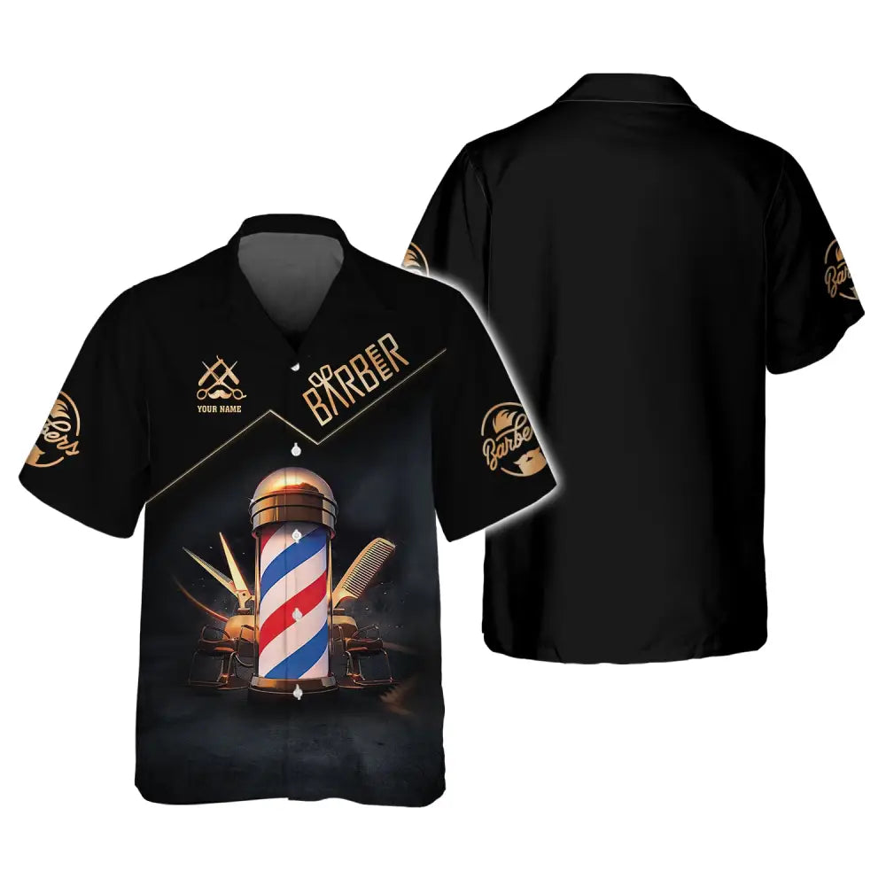 Unisex Shirt Custom Barber Personalized Name For Hairstylists T-Shirt