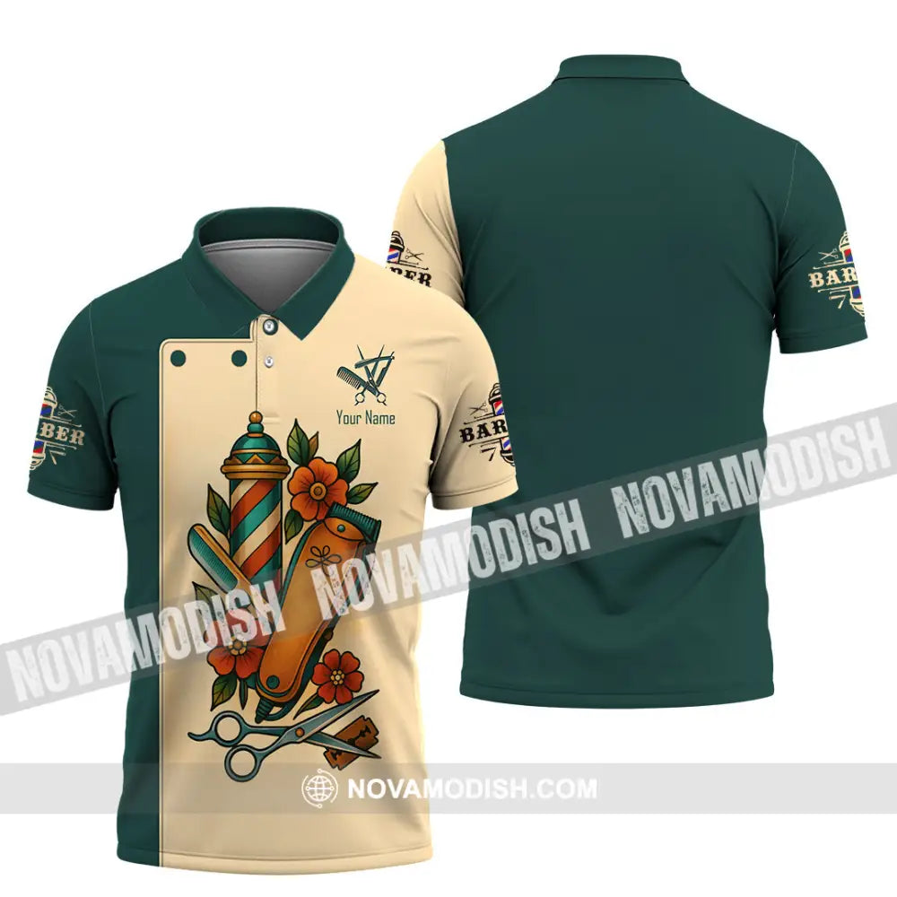 Unisex Shirt - Custom Barber Shirt Polo Shirt / S T-shirt