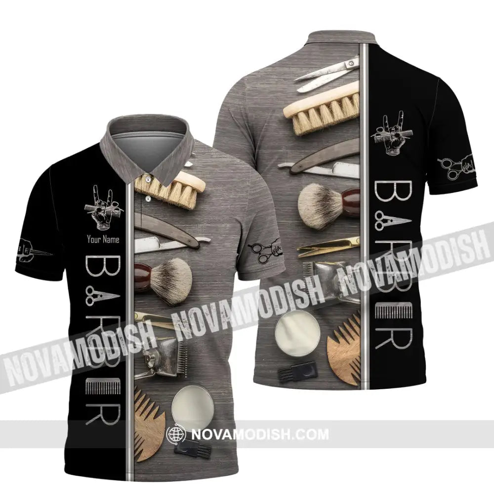 Unisex Shirt - Custom Barber Shirt Polo Shirt / S T-shirt