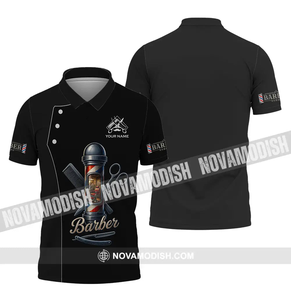 Unisex Shirt - Custom Barber Shirt Polo Shirt / S T-shirt