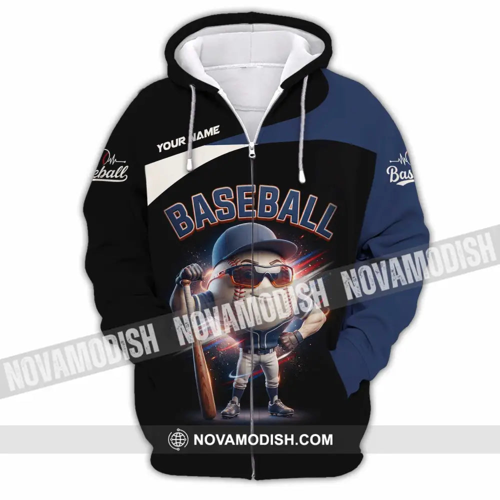 Unisex Shirt - Custom Baseball Shirt - Zipper Hoodie / S - T-shirt