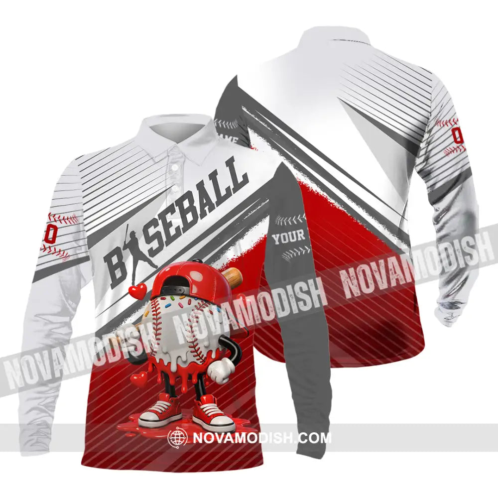 Unisex Shirt - Custom Basketball 3D Shirt Long Sleeve Polo / S T-shirt