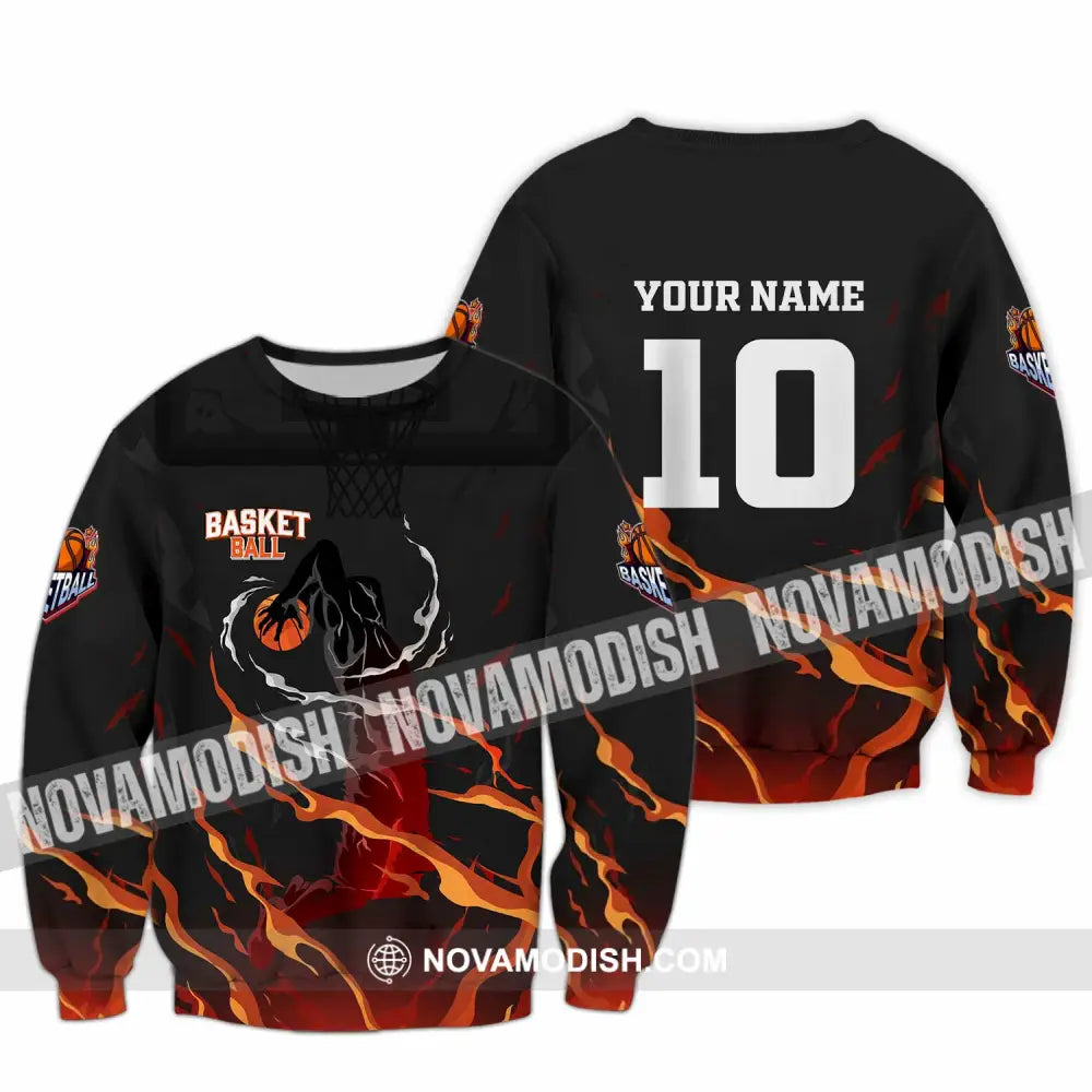 Unisex Shirt - Custom Basketball 3D Shirt Long Sleeve / S T-shirt