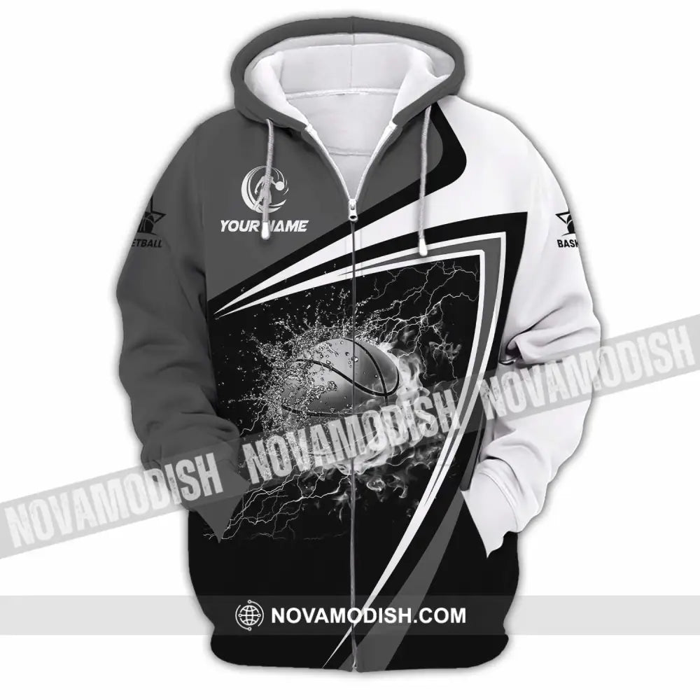 Unisex Shirt - Custom Basketball 3D Shirt Zipper Hoodie / S T-shirt