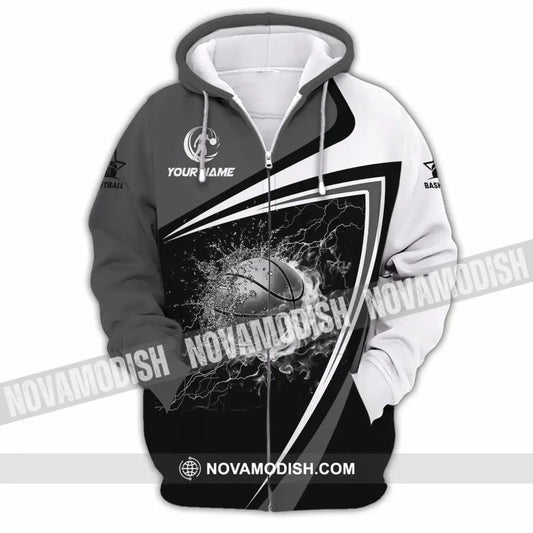 Unisex Shirt - Custom Basketball 3D Shirt Zipper Hoodie / S T-shirt