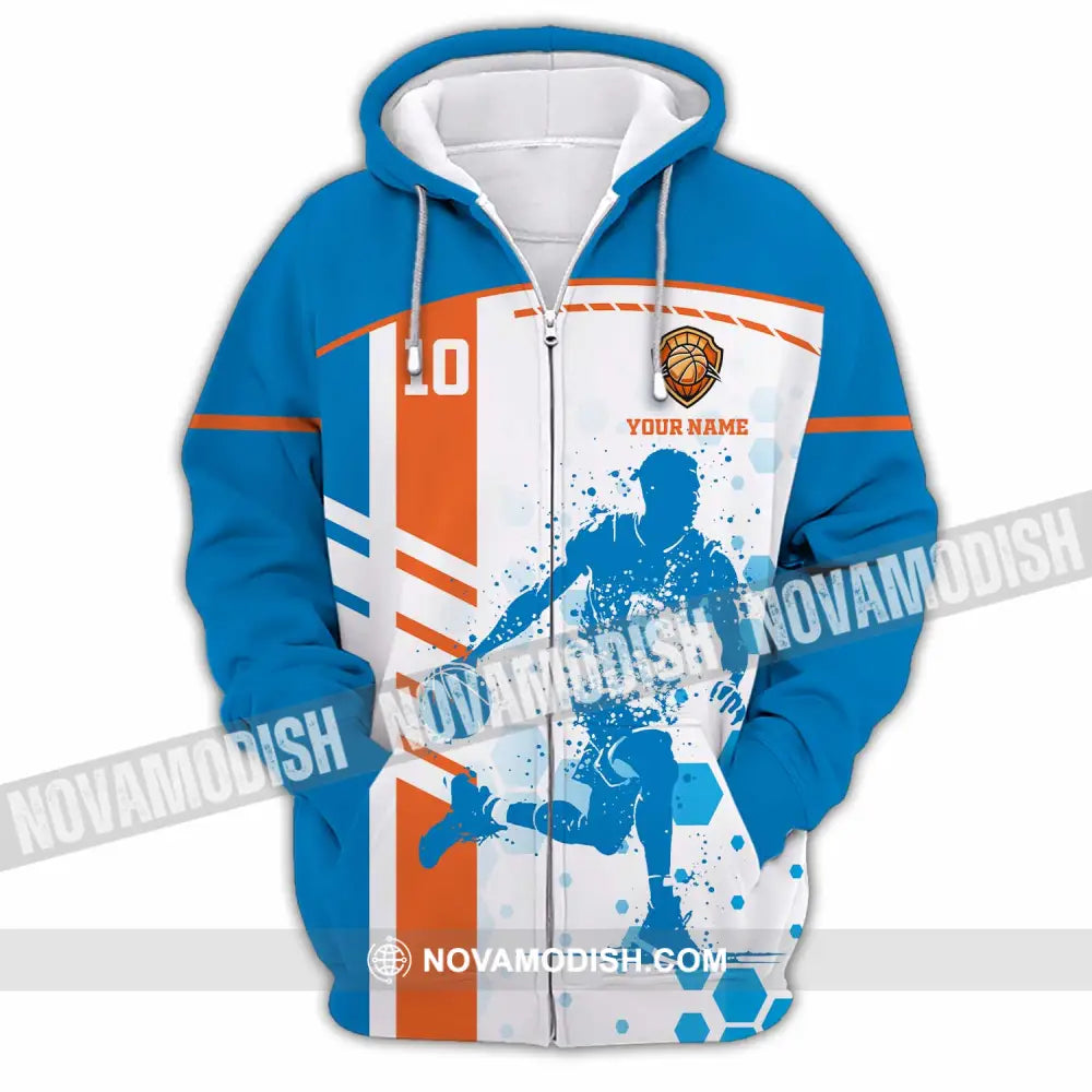 Unisex Shirt - Custom Basketball 3D Shirt Zipper Hoodie / S T-shirt