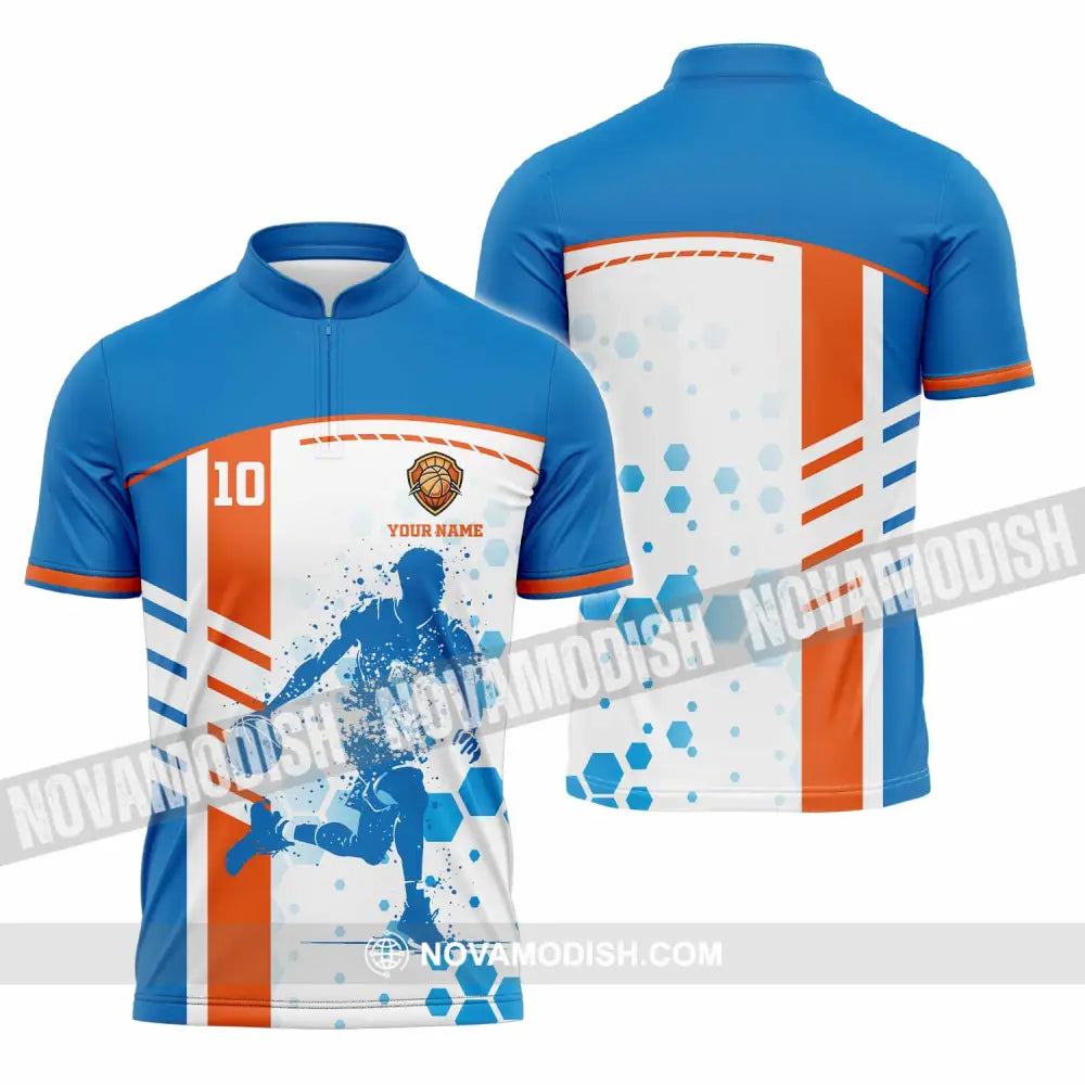 Unisex Shirt - Custom Basketball 3D Shirt Zipper Polo Shirt / S T-shirt