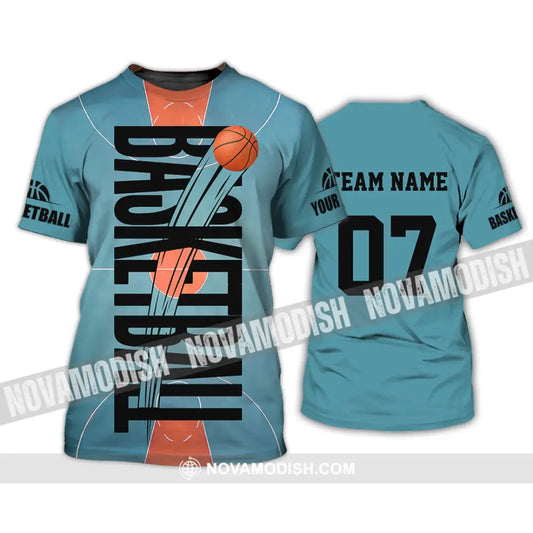 Unisex Shirt - Custom Basketball Blue Shirt T-Shirt / S T-shirt
