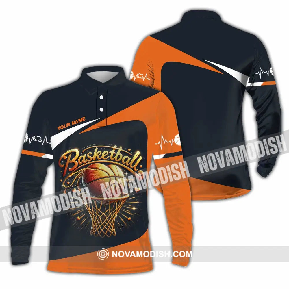 Unisex Shirt - Custom Basketball Shirt Long Sleeve Polo / S T-shirt